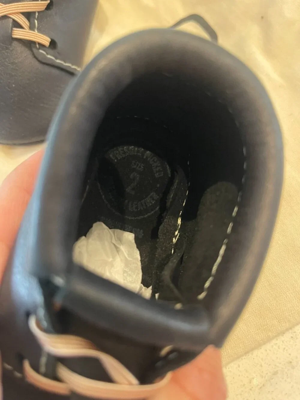 Freshly Picked Black Leather Baby Shoes